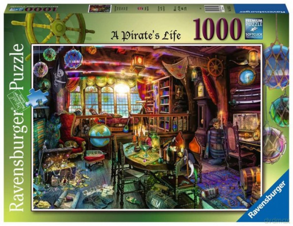 RAVENSBURGER 2D 1000 el. Pirackie życie [PUZZLE]