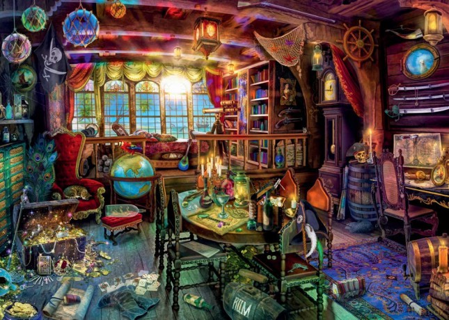 RAVENSBURGER 2D 1000 el. Pirackie życie [PUZZLE]