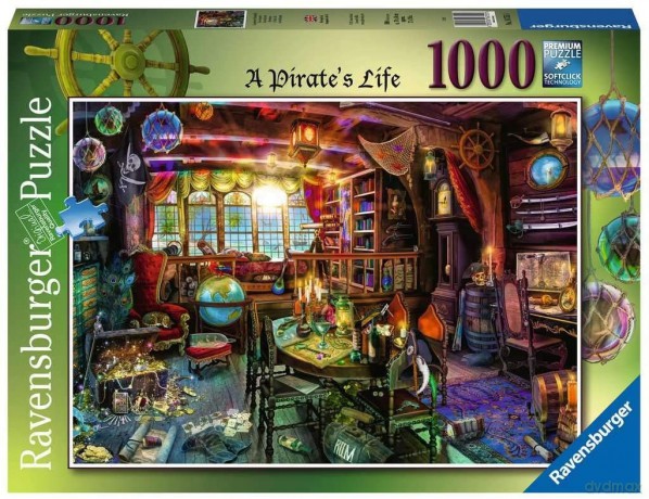 RAVENSBURGER 2D 1000 el. Pirackie życie [PUZZLE]