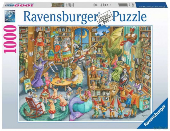 RAVENSBURGER 2D 1000 el. Północ w bibilotece [PUZZLE]