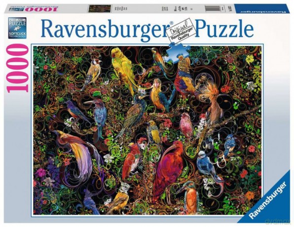 RAVENSBURGER 2D 1000 el. Sztuka ptaków [PUZZLE]