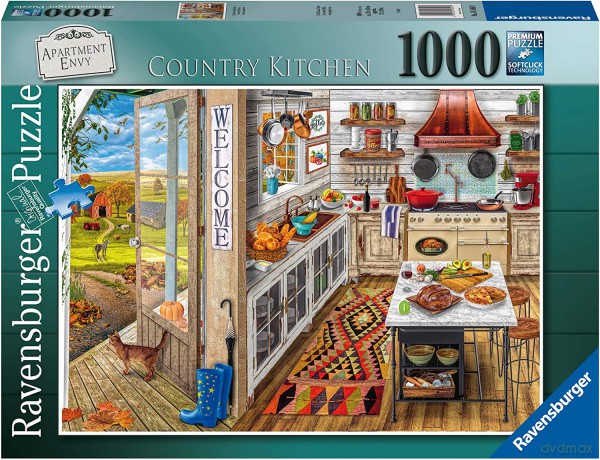 RAVENSBURGER 2D 1000 el. Wiejska kuchnia [PUZZLE]