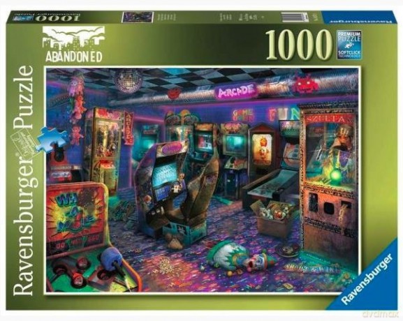 RAVENSBURGER 2D 1000 el. Zapomniany salon z automatami [PUZZLE]