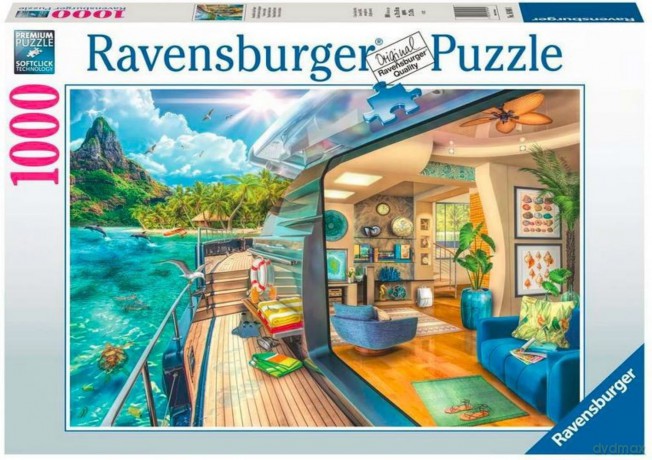 RAVENSBURGER 2D 1000 el.: Rejs w tropiki [PUZZLE]
