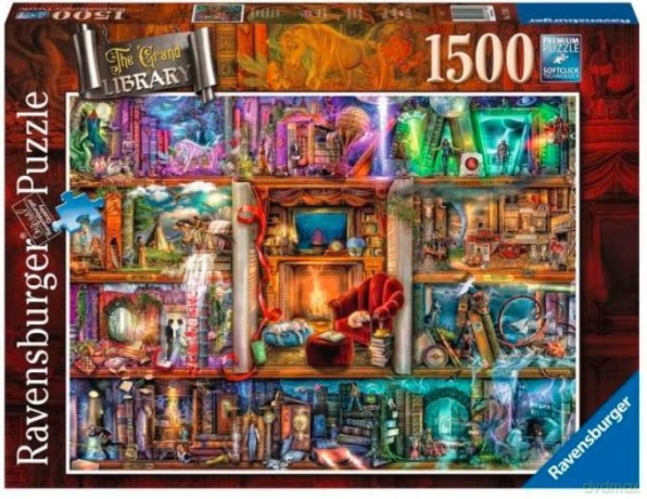 RAVENSBURGER 2D 1500 el. Bogata biblioteka [PUZZLE]