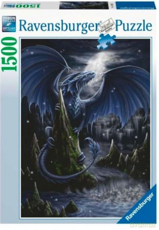 RAVENSBURGER 2D 1500 el. Czarny smok [PUZZLE]