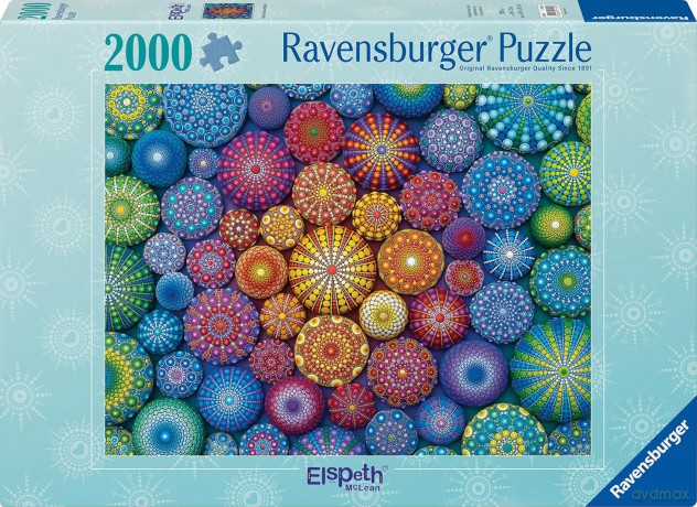 RAVENSBURGER 2D 2000 el. Tęczowe mandale [PUZZLE]