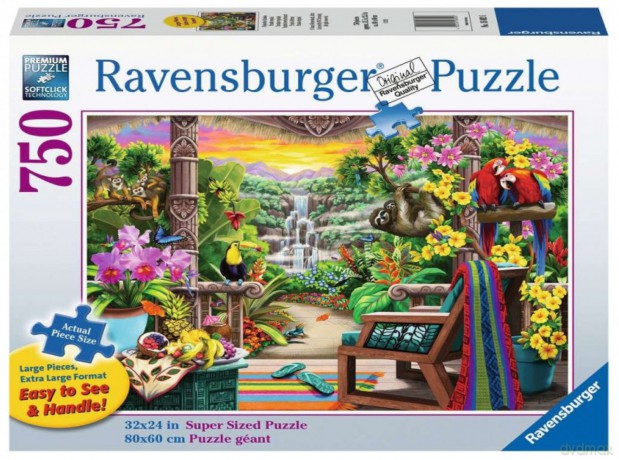 RAVENSBURGER 2D dla seniorów Odpoczynek w tropikach 750 el. [PUZZLE]