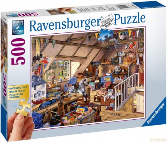 RAVENSBURGER 2D dla seniorów Strych u babci 500 el. [PUZZLE]
