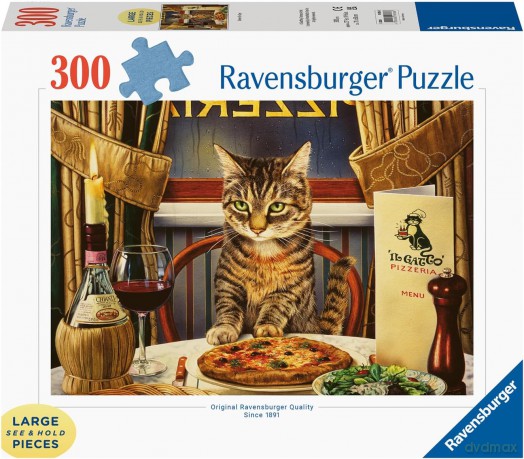 RAVENSBURGER 2D Duży Format Kolacja w pojedynkę 300 el. [PUZZLE]