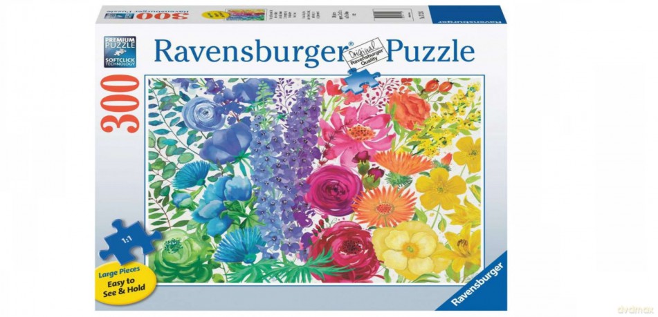 RAVENSBURGER 2D Duży Format Kwietna tęcza 300 el. [PUZZLE]