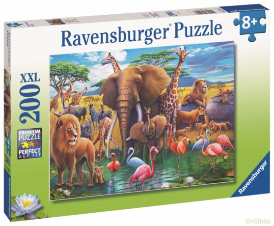 RAVENSBURGER dla dzieci 2D Dzikie zwięrzeta 200 el. [PUZZLE]