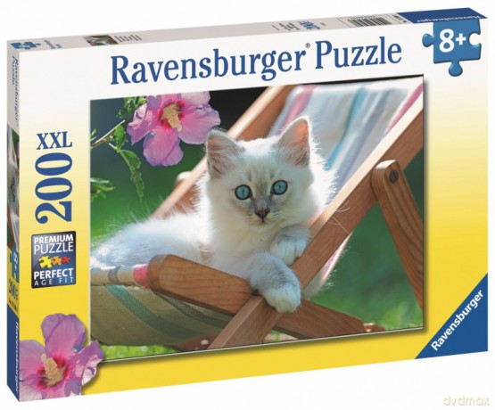 RAVENSBURGER dla dzieci 2D Zdjęcie kota 200 el. [PUZZLE]