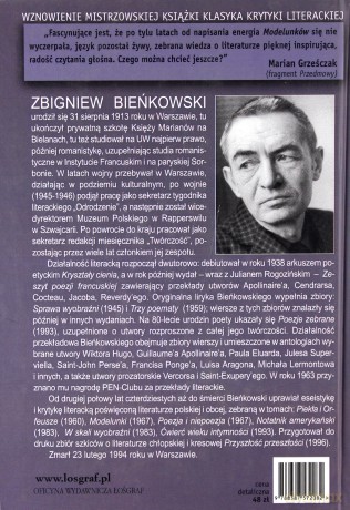 Modelunki Szkice Literackie (twarda) - Zbigniew Bieńkowski [KSIĄŻKA]