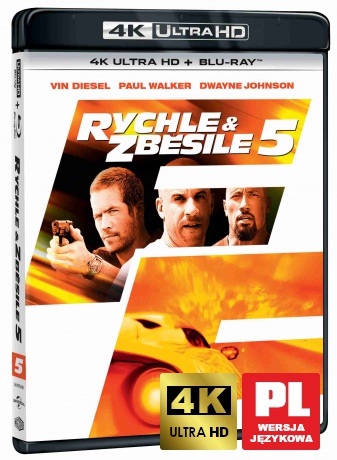 Szybcy i wściekli 5 [Blu-Ray 4K]+[Blu-Ray]