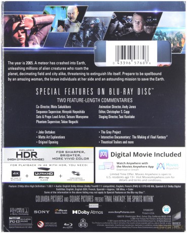 Final Fantasy: The Spirits Within [Blu-Ray 4K]+[Blu-Ray]