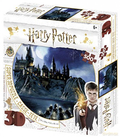 Harry Potter Hogwarts Super 3D Puzzles 500 el. (61cm x 46cm) [PUZZLE]