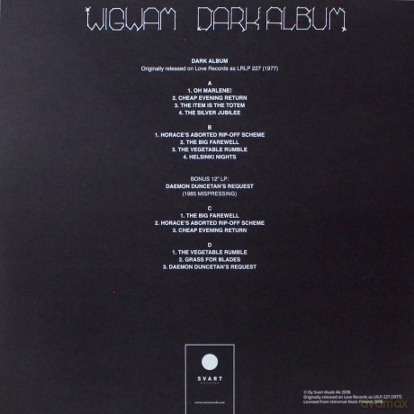 Wigwam: Dark Album [2xWinyl]