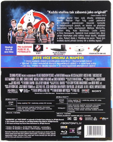 Ghostbusters. Pogromcy duchów (steelbook) [Blu-Ray 3D]+[Blu-Ray]
