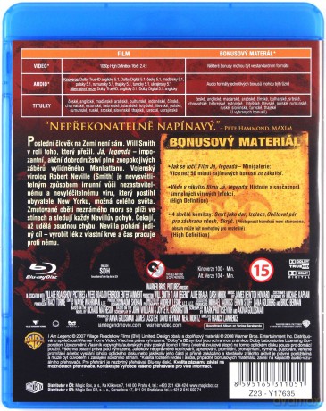 Jestem legendą [Blu-Ray]