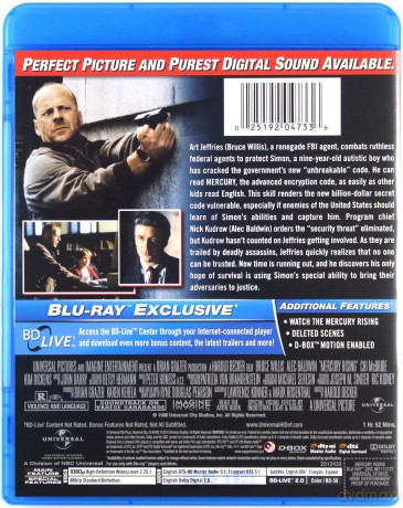 Mercury Rising (Kod Merkury) [Blu-Ray]