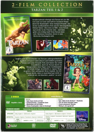 Tarzan 1-2 (Disney) [2DVD]