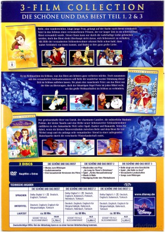 Beauty and the Beast / Beauty and the Beast: Belle's Magical World / Piękna i bestia: Zaczarowane święta (Piękna i Bestia / Piękna i Bestia: Zaczarowany świat Belli) (Disney) [3DVD]