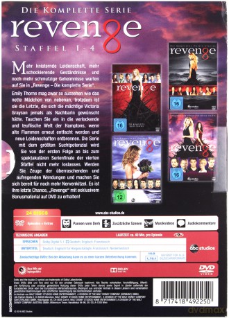 Revenge Season 1-4 (Zemsta) [24DVD]