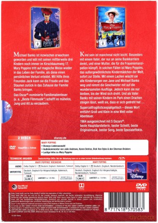 Mary Poppins / Mary Poppins Returns (Mary Poppins / Mary Poppins powraca) (Disney) [BOX] [2DVD]