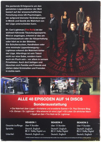 Lie to Me Season 1-3 (Magia kłamstwa) [14DVD]