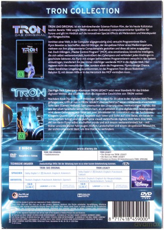 TRON / Tron (Tron: Dziedzictwo) (Disney) [BOX] [2DVD]