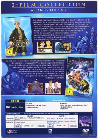 Atlantis: The Lost Empire / Atlantis: Milo's Return (Atlantyda - zaginiony ląd / Atlantyda: Powrót Milo) (Disney) [2DVD]