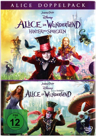 Alice in Wonderland / Alice Through the Looking Glass (Alicja w Krainie Czarów / Alicja po drugiej stronie lustra) (Disney) [2DVD]