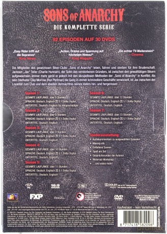 Sons of Anarchy (Synowie Anarchii) [BOX] [30DVD]