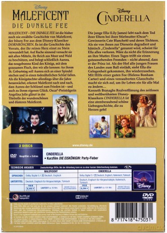 Cinderella / Maleficent (Kopciuszek / Czarownica) (Disney) [2DVD]