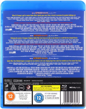 Spider-Man: Homecoming / Far From Home / Bez drogi do domu (Spider-Man Homecoming / Daleko od domu) [3xBlu-Ray]