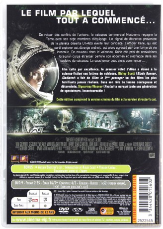 Alien (Obcy - 8. pasażer Nostromo) [DVD]
