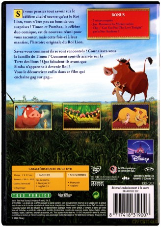 The Lion King 1 1/2 (Król lew III: Hakuna matata) (Disney) [DVD]