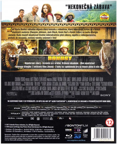 Jumanji: Przygoda w dżungli [Blu-Ray 3D]+[Blu-Ray]