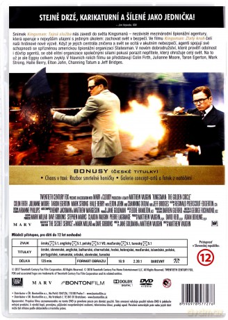 Kingsman: Złoty krąg [DVD]