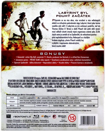 Więzień labiryntu: Próby ognia (steelbook) [Blu-Ray]
