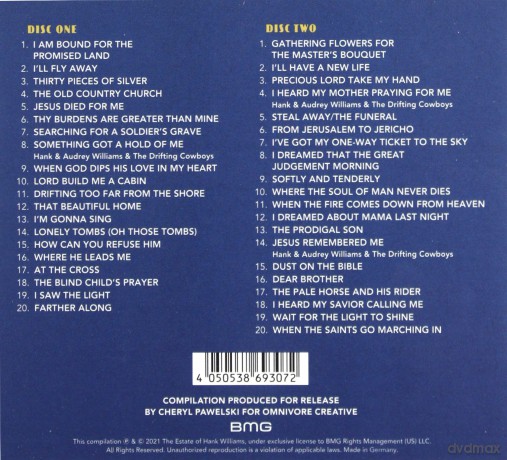 Hank Williams: I'm Gonna Sing: The Mother's Best Gospel Radio Recordings [2CD]