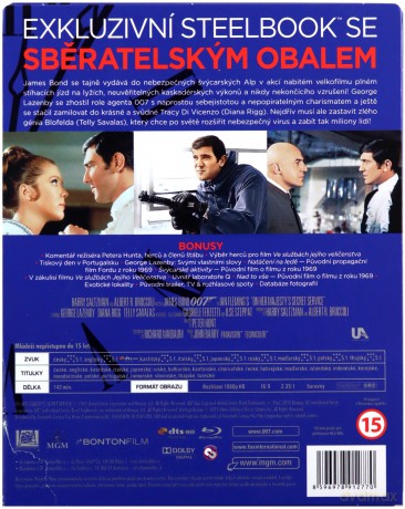 007 James Bond W tajnej służbie Jej Królewskiej Mości (steelbook) [Blu-Ray]