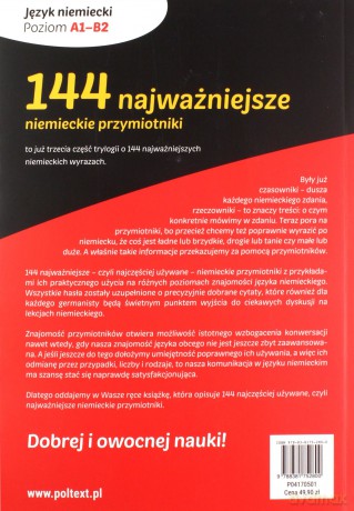 144 najważniejsze niemieckie przymiotniki. Na skróty do znajomości języka niemieckiego - Agnieszka Drummer, Marzena Guzowska-Ługin [KSIĄŻKA]