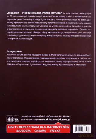 Biologia pięćdziesiątka przed maturą (Tom 2) - Grzegorz Gola [KSIĄŻKA]