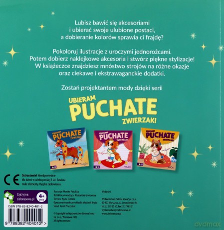 Jednorożce. Ubieram puchate zwierzaki [KSIĄŻKA]