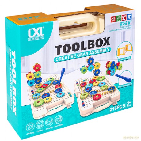 Klocki zębate 216 elementów CXL200-70B AN09
