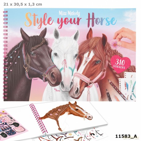 Kolorowanka Miss Melody Style Your Horse 11583A