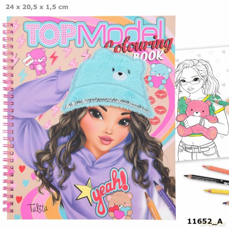 Kolorowanka z pluszowym misiem TOPModel Teddy Cool 11652A