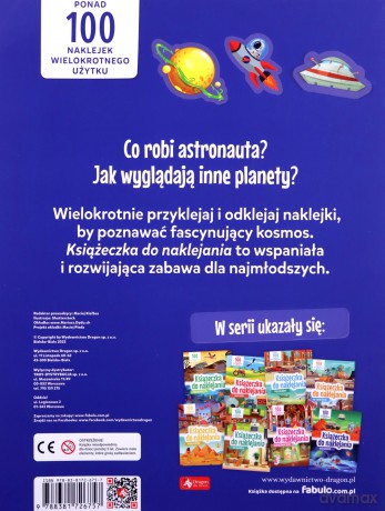 Kosmos. Książeczka do naklejania [KSIĄŻKA]